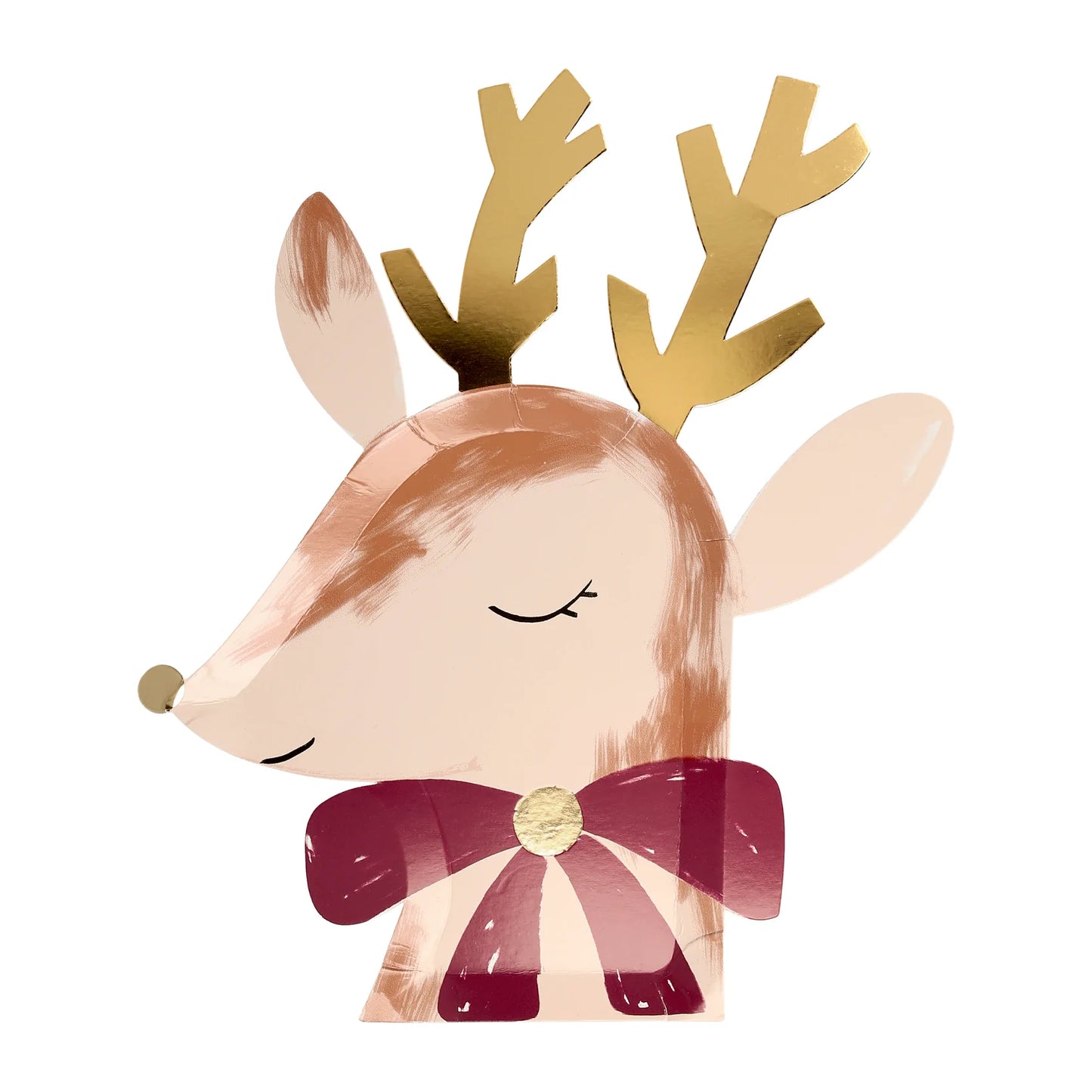 Reindeer With Bow Plates (x8)